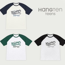 NC신구로점 행텐주니어 틴즈 쿨링 래글런 레터링 반팔 티셔츠(14520-031-404-31)