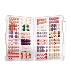전시 양면 네일컬러차트 데스크정리함 네일차트판 네일아트판 네일팁 보관함 페디큐어 테이프 48p 트레이 3장x30p, 양면 테이프 3장x30p, 1개