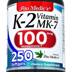 FITO MEDIC'S Lab | 비타민 k2 | k2 비타민 보충제 | 비타민 k | 소프트젤 250개 | 100mcg |, 1