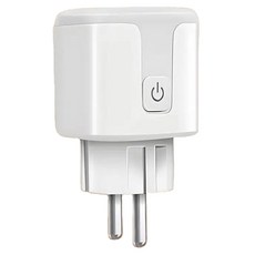 파워가드 IoT 스마트 플러그 WIFI 원격 제어 미니 콘센트 과전압 보호 자동 전원 차단 대기전력 절전 예약 타이머 가정용 스마트 전원 관리, 1개, 백색, 5cm