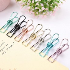 레트로 컬러 물고기 클립(중), 1개, 1개