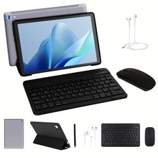 [역대가]Wqplo C108 태블릿PC 10.1인치태블릿 24G+128G 8코어 안드로이드 15, Wi-Fi, 그레이, 128GB
