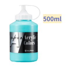 알파 실버레벨 아크릴물감 500ml 낱색 / 옵션선택, 931 Cerulean blue