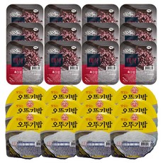 더미식 흑미밥 180g 12개 + 오뚜기밥 210g 12개, 1세트