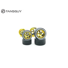 FANSGUY 1Set 10.8mm + 1/64 합금 자동차 스태거드 프론트 소형 리어 휠 RWBSC 시리즈 핫, 01 빠른  Mainland, 04 WBSC-B Gild 1