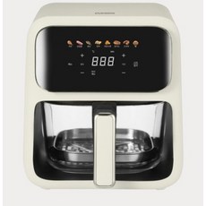 쿠쿠 글라스도어 투명 유리 바스켓 에어프라이어 4L, (IVORY)CAF-L0410EV, 퓨어 아이보리