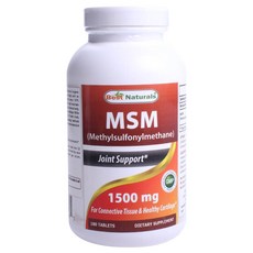 Best Naturals MSM甲基硫醯基甲烷錠 1500mg, 180顆, 1罐