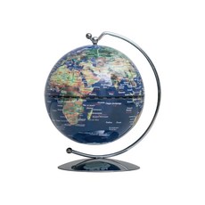 SkyGlobe 3.75吋線弧地球儀-共4款《WUZ屋子》行政圖 衛星圖 黑色灰色球體 居家擺飾 教學, 衛星