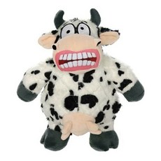 美國Mighty 憤怒動物系列耐咬狗玩具, 1個, 大嘴牛,小款