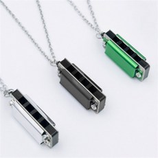 목걸이 하모니카 미니악기, 블랙