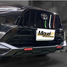 適用於 Toyota Yaris Cross 瑪莎拉蒂樣式水箱罩, 1個, 保桿下網（不含水箱罩）,全黑運動款