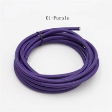 75MM2 10M 와이어 플렉스 250V 램프 코드 코어 패브릭 편조 섬유 빈티지 전기 2M 케이블, 16 light pink, 1개