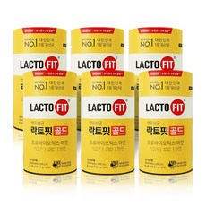 종근당건당 락토핏 생유산균 골드 프로바이오틱스, 100g, 6개