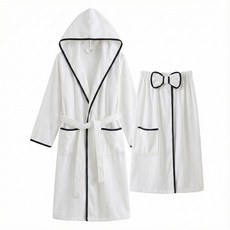 韓版四季吸水浴袍三件套