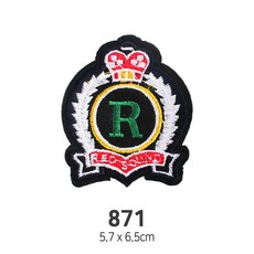 와펜 DIY 자수 패치 와펜모음 열부착식와펜, 4개, 와펜 패치 871번