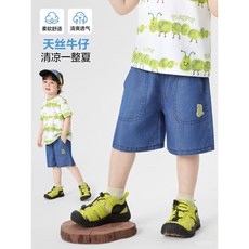 臺灣熱銷男童卡通牛仔短褲，夏季新款童裝兒童寶寶小童休閒短褲