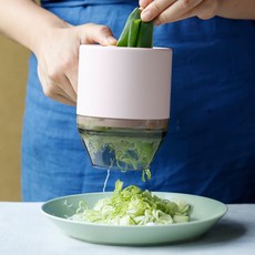 푸드시터 무선 멀티 슬라이서 채칼 다지기 거품기 2세대, 파우더핑크, 1개