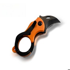 남성용 휴대용 호랑이 발톱 접이식 열쇠고리 야외 캠핑용 1개, [03] 오렌지