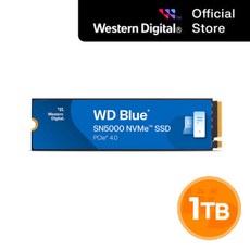 WD Blue SN5000 M.2 2280 NVMe SSD, WDS100T4B0E, 1TB