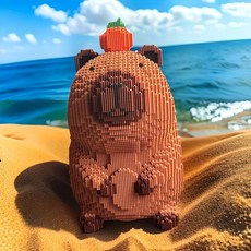 8600pcs 카피바라 건축 블록 동물