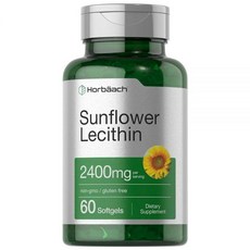 호바흐 해바라기 레시틴 2400mg 60정, Horbäach 해바라기 레시틴 소프트젤 캡슐 | 2, 1개