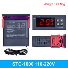 부화기 계란부화기 달걀부화기 병아리부화기 인큐베이터STC-1000 STC 1000 LED 디지털 온도 조절기 인큐베, 02 220V, 1개