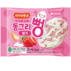 아이배냇 유아용 동그리뻥 과자, 딸기맛, 15g, 10개