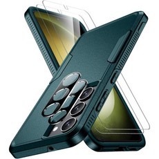 SPIDERCASE 디자인 삼성 갤럭시S24플러스 케이스 10FT 밀리터리 등급 낙하 보호 헤비듀티 충격방지폰 블랙