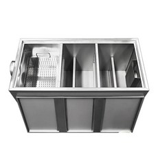 不鏽鋼油水分離器 截油槽 濾油池, 304地埋式60*40*30, 1個