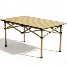 접이식 테이블 접이식 테이블 캠핑 테이블 접이식 경량 설계 야외활동용, 노란색