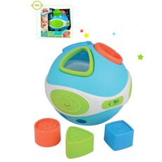6개월 영유아 소리나는 도형끼우기 멜로디볼 교육완구 만1세장난감 유치원