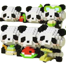 [나노킹-감성블럭] 판다 나노블럭 DN002, 6개, B 세트