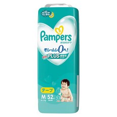 Pampers 幫寶適 乾爽呵護 黏貼型 6-11kg M號 黏貼型 52片入, 1個
