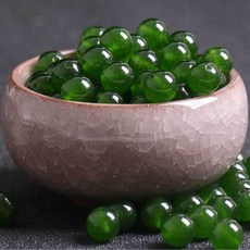 옥구슬 50알 원석 구슬 비즈 팔찌 목걸이 만들기 DIY 재료 악세사리 부자재, 1개