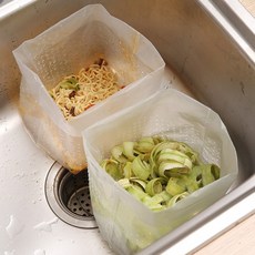 음식물쓰레기 분리망 물빠짐 싱크백 30P 찌꺼기거름망 리필봉투, 2개
