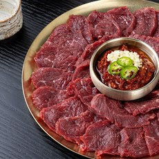 국내산 도축 한우 뭉티기 사시미, 3개, 250g