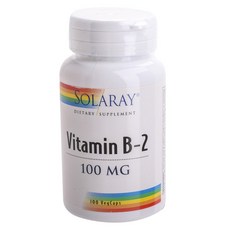 SOLARAY 維生素B2素食膠囊 100mg, 1個, 100 件