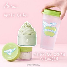 Ariul 蘋果醋潔面霜, 1個, 套組｜卸妝霜+隨身杯