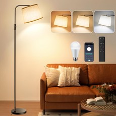 LED 12W 플로어 라이트 플로어 램프 간접 조명 무단계 조광·조색 리모컨앱