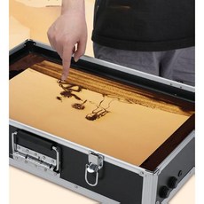 샌드아트 스크린 테이블 모래 전문가용 교육 미술치료, 대형 (커버 미포함), 1개