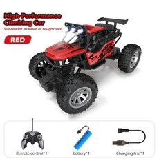 크롤러 자동차 고속 버기카 스프레이 내구성 클라이밍 버기 트럭 휴일 선물, 1개, 6. Red