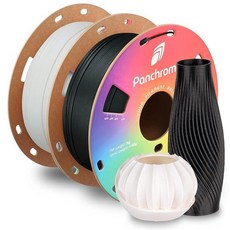 Polymaker Panchroma 매트 PLA 필라멘트 씨폼 그린 1.75mm 1kg 3D 프린팅 필라멘트 이전 폴리테라 매트 대부분의 FDM 3D 프린터에 적합 1k, 228 - 1.75mm 매트 차콜 블랙 1개 + 매트