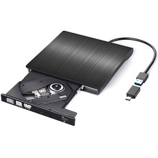 Rimtail USB 3.0 DVD RW Multi External ODD + Type C Gender Set, LM-19(黑)