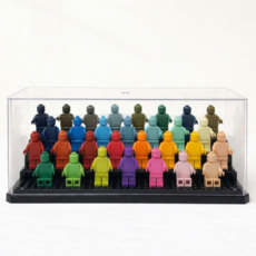 디루아 레고 호환 진열장 피규어 장식장 케이스, 1개