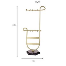 키링거치대 매장 키링 액세서리 진열대, 1개, G. 34.5cm 골드 와인잔 타입 회전