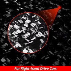 카본 파이버 중앙 기어 변속 제어 패널 커버 장식 자동차 인테리어 스티커, 1개, 4. Forged Carbon RHD