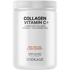Codeage 膠原蛋白維他命C粉 無味, 1個, 283g