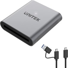 CFast 카드 리더 Unitek USB 30 C 20 휴대용 알루미늄 메모리 어댑터 Thunderbolt 3 포트 연결 지원 Lexar Transcend Sony 카드용 호환, Unitek CFast 카드 리더, USB 3.0 2.