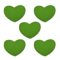 YELARXI 테니스 라켓 진동 댐프너 부드러운 실리콘 라켓 충격 흡수 장치 테니스 라켓 스트링에 적합 - 하트 모양 (핫핑크 5개), 초록색