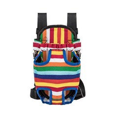 가방 앞으로메는 앞가방 반려동물 핑크 L 고양이 중형 L 강아지, K. 사각 가방 컬러풀